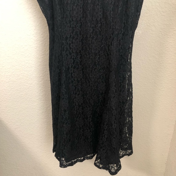 Vintage All That Jazz Black Foral Lace Dress Size Small (Vintage size 9/10) - Picture 2 of 15